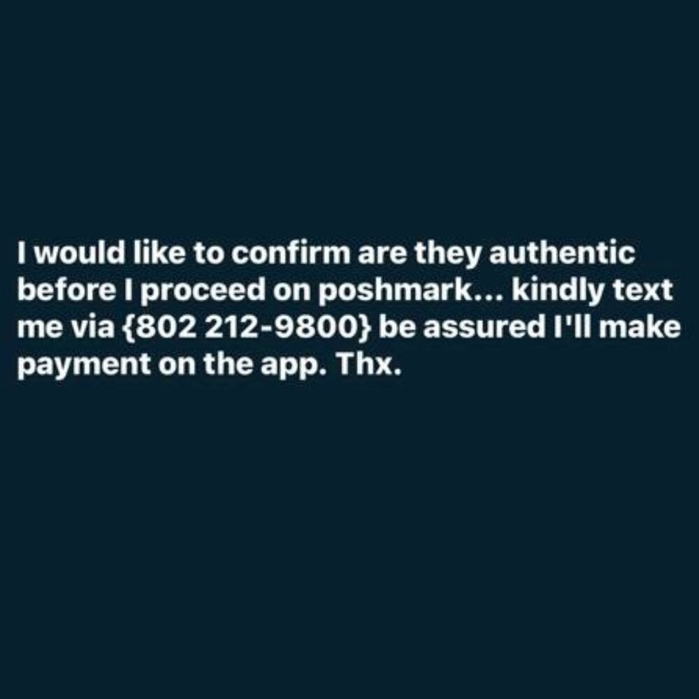 Meet your Posher, F I'm interested in your item I just liked text me: 8022129800